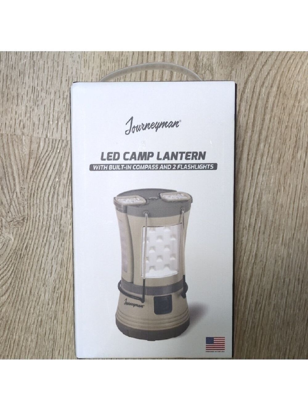 Journeyman Led Camp Lantern W/ Built In Compass & 2 LED Flashlights